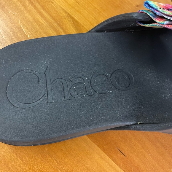 Chaco Chillos tie dye slip on slide sandals 10 - Picture 9 of 11